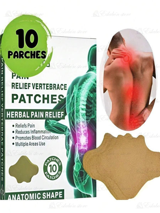 Parche tópico 10 piezas, detalle de la etiqueta