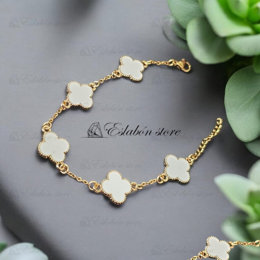 Producto Pulsera de trebol, detalle de la etiqueta