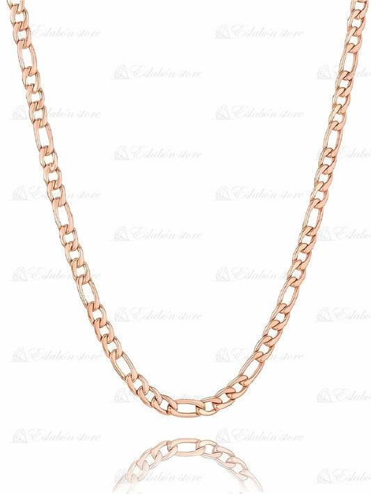 Collar para mujer Color de oro laminado rosa 14k, detalle de la etiqueta