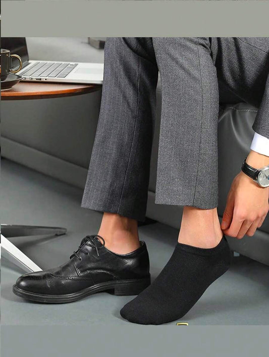 6 pares de calcetines, tines de algodón premium, color negro