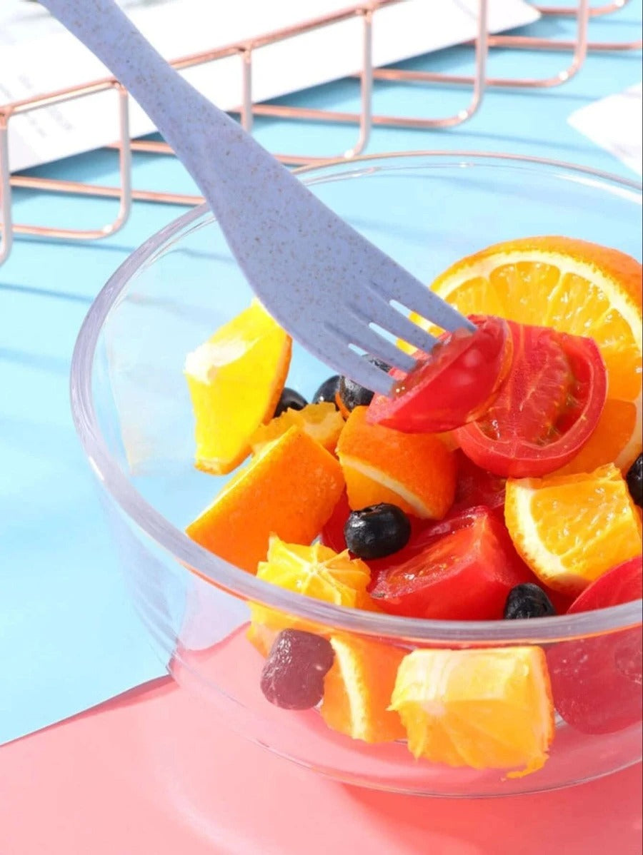 Set de cubiertos portatiles, con portacubiertos, tapa deslizante