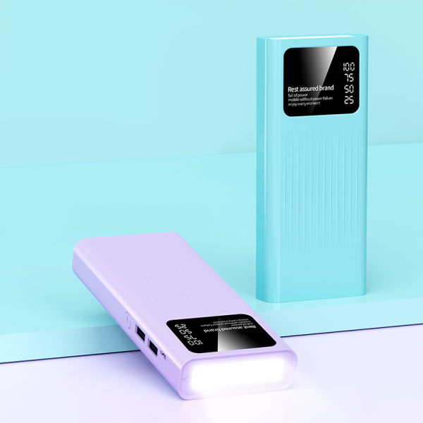 Batería portátil, Power bank carga rápida, 20000mAh Colores Variados