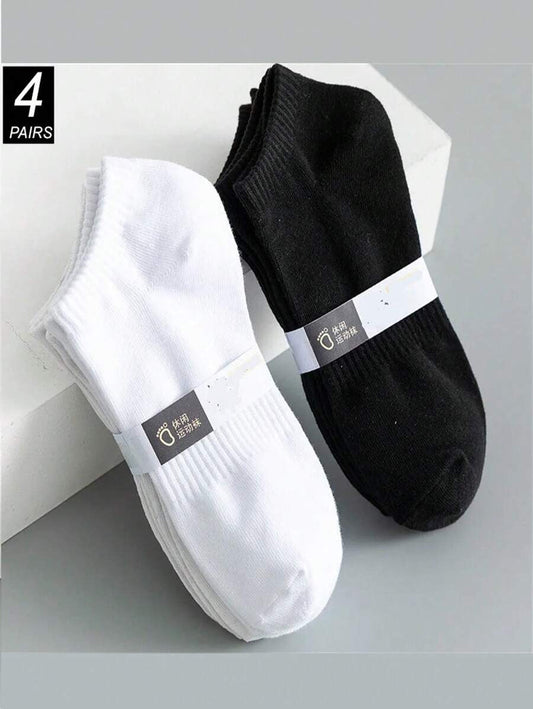 Calcetines tobillera unisex, tines premium de algodon, 4 pares