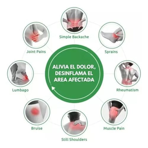 Parche para aliviar dolor de espalda, alivia el dolor muscular, 10 piezas