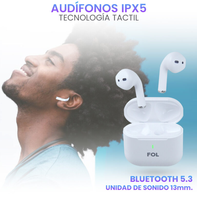 Audífonos FOL Bluetooth 5.3 – Tecnología tactil, estilo y libertad en cada nota