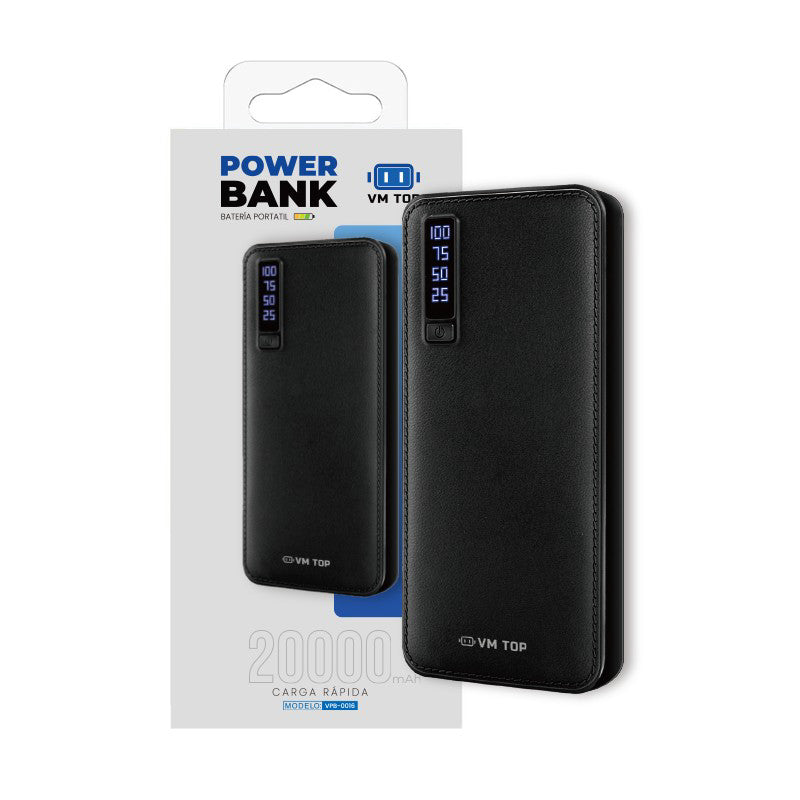 Batería portátil, Powerbank carga rápida, 20000mAh Colores Variados