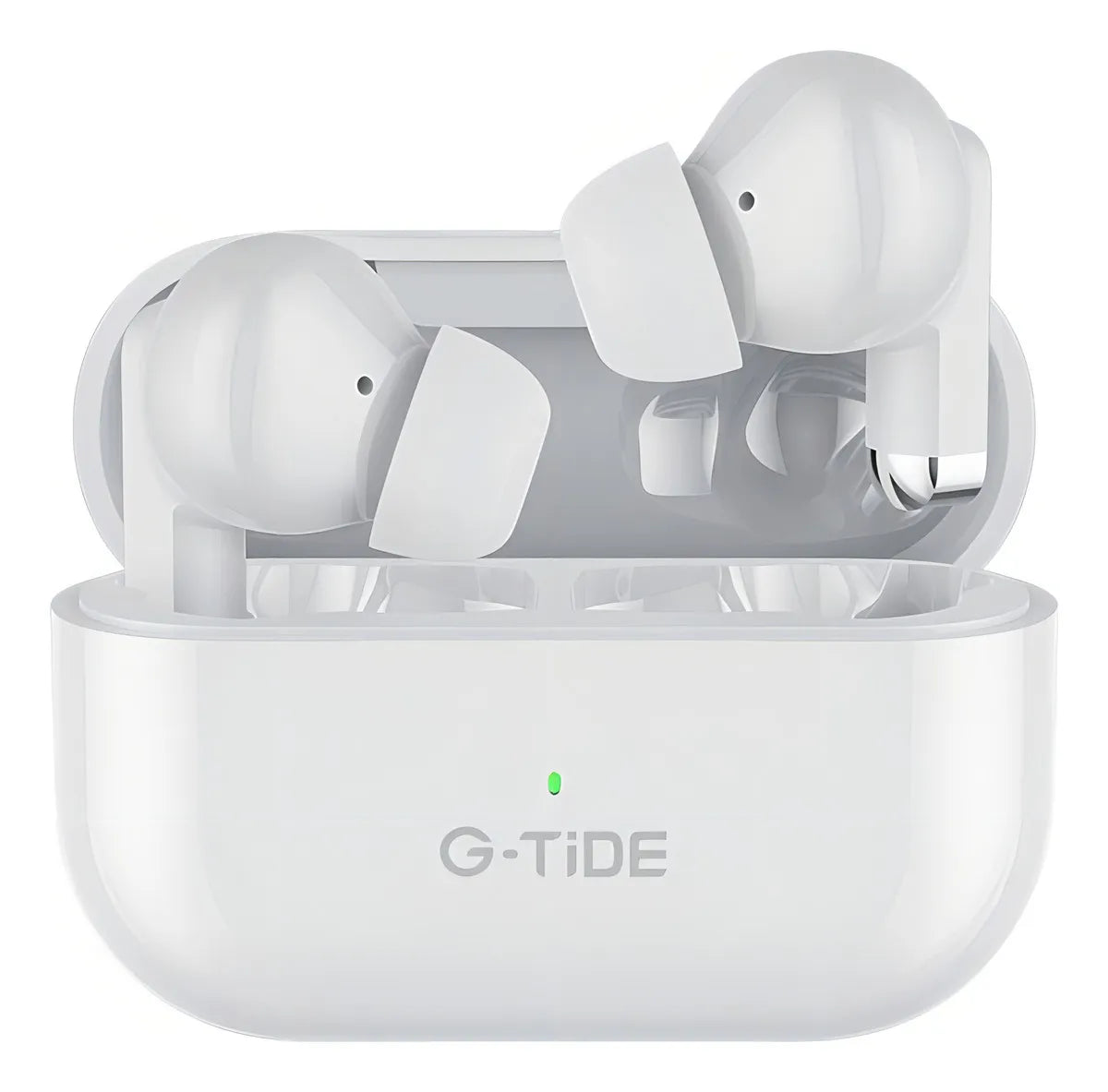 Audífonos blancos G-TiDE – Hi-Fi, Comodidad y Estilo