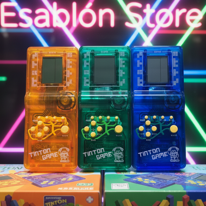 Tetris, consola retro para niños y adultos, videoconsola