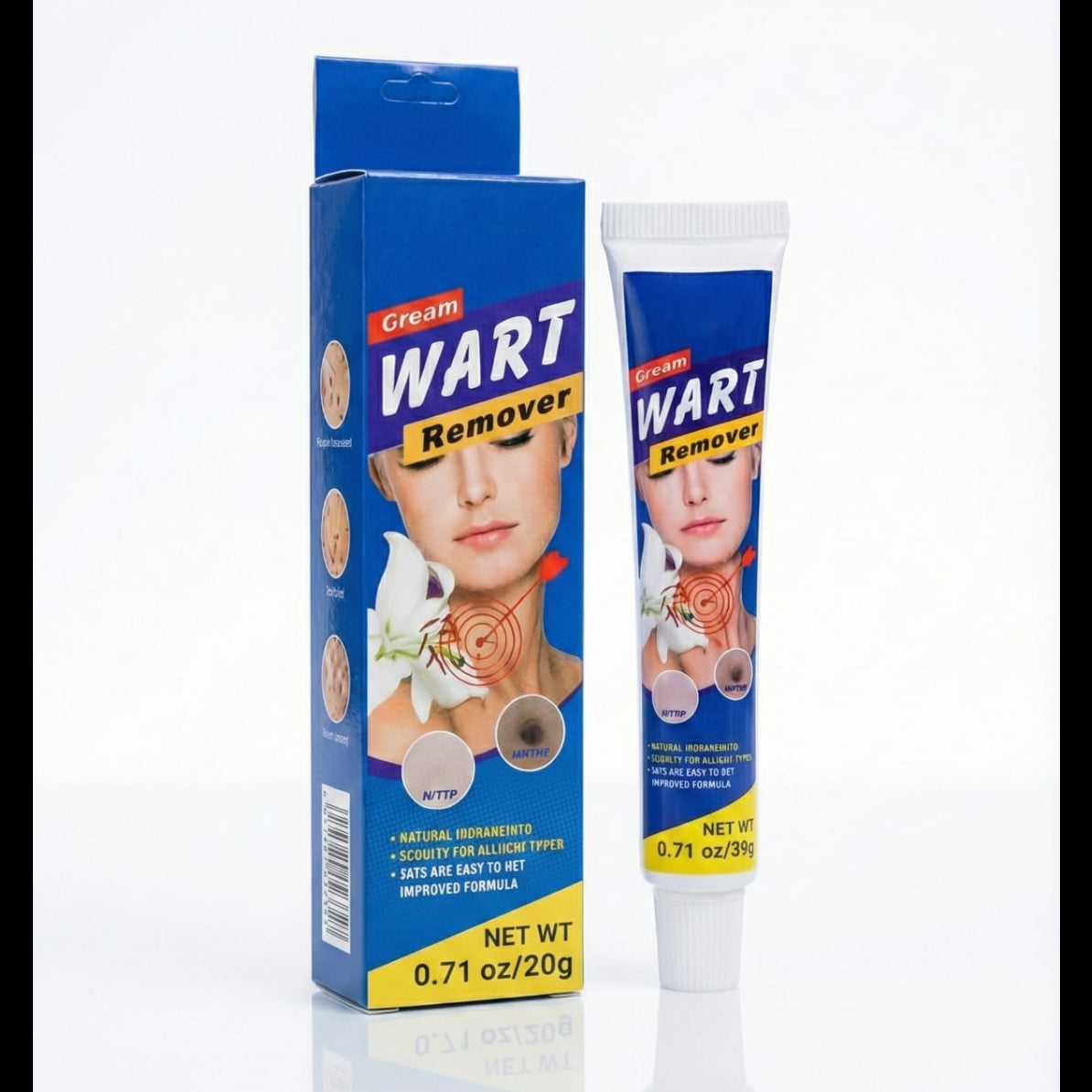 Crema para quitar verrugas - Fórmula Herbal Antibacteriana 20g