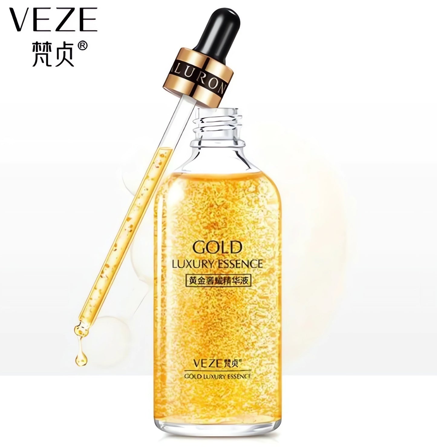 Serum iluminador facial antiedad,  Veze Gold Luxury Essence 100 ml, Skincare