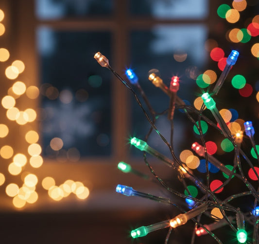 Luces navideñas 12 metros, 200 focos led, cable invisible