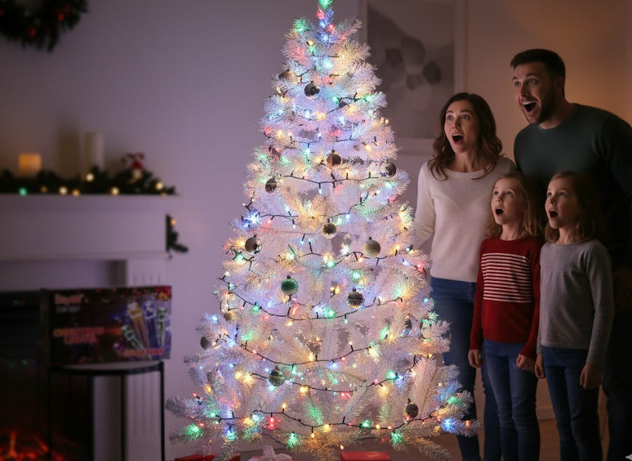 Luces navideñas 12 metros, 200 focos led, cable invisible