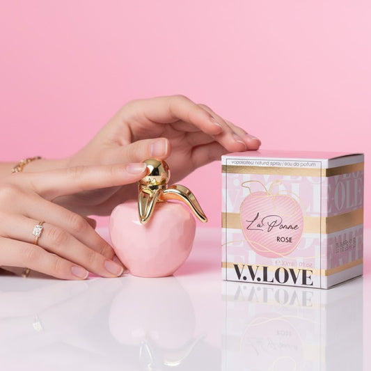 Perfume de mujer, La Pomme Rose" by V.V. LOVE, Dulce, floral, 30ml
